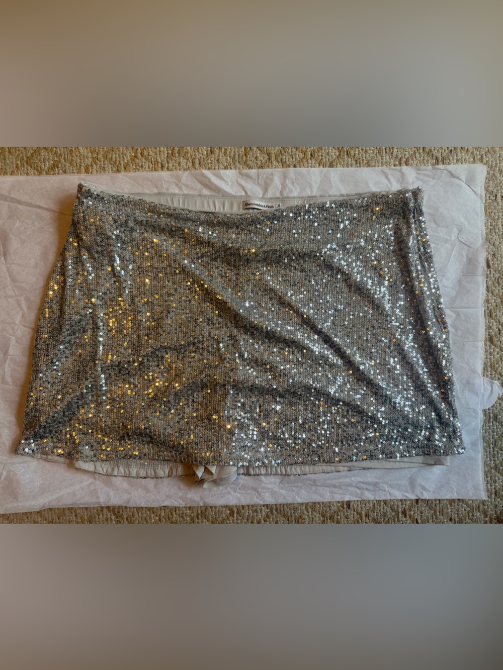 Abercrombie Sequin High Rise Skirt
